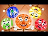 Five Little Lollipops | Candy Rhymes | Songs For Kids