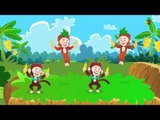 cinco pequeños monos | Five Little Monkeys en Español