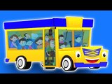 ruedas de los autobuses | niños rima y la canción del bebé | preescolar de video | Wheels On The Bus