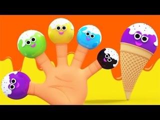 Hielo Crema Dedo Familia | Dedo Familia | Canciones Infantiles | Finger Family Song