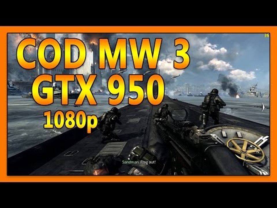Call of Duty Modern Warfare 3 Nvidia GTX 950 Gameplay 1080p/pentium g2030/8gb RAM