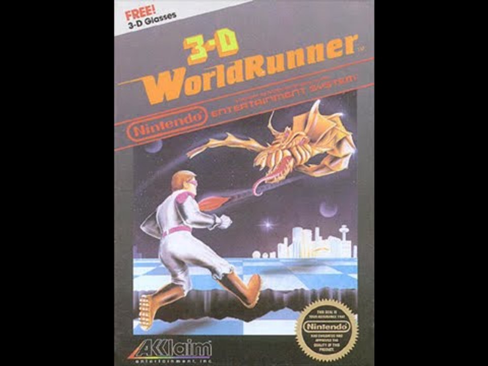 Mr Sunglasses NES action! 3-D World Runner
