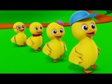 Five Little Ducks | 3D Nursery Rhymes For Childrens And Kids | Baby Songs
