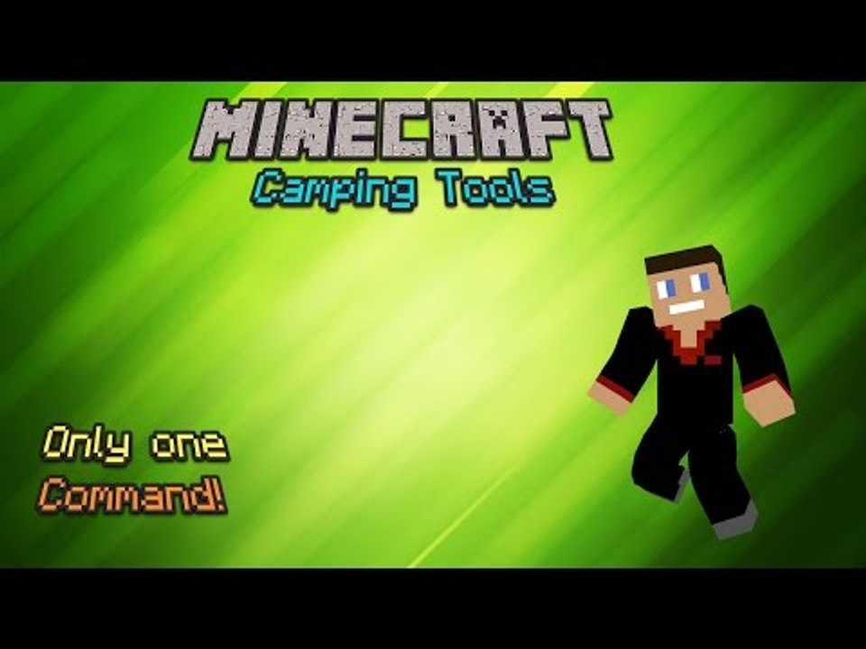 Minecraft Camping tools with ONLY one Command | Bear traps Campfires and more!!
