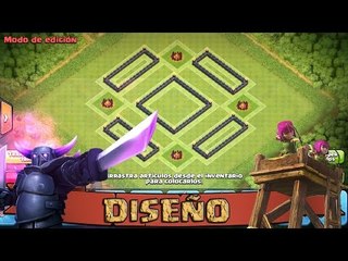 Ayuntamiento 7 [3 Antiaereos] [ Diseño de Guerra y Copas] Clash Of Clans
