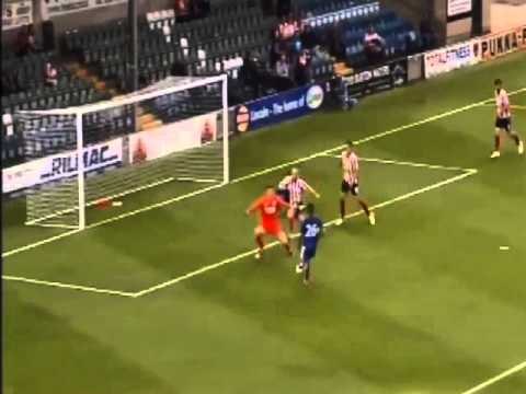 But de Ryad Mahrez contre Lincoln ( Match Amical )