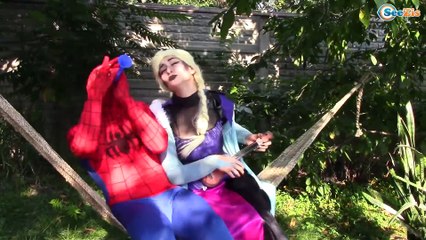 Frozen Elsa, Spiderman, Elsa vs Magic Box bread arm? w/ Spiderman, Pink Spidergirl