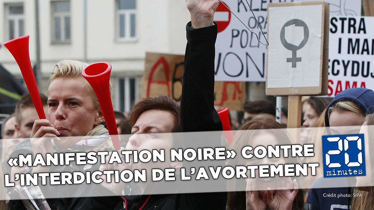 «Manifestation noire» en Pologne contre l'interdiction de l'avortement