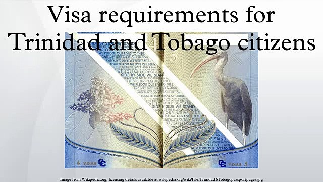 Visa requirements for Trinidad and Tobago citizens