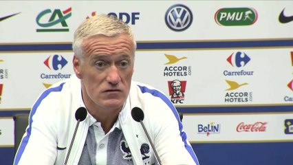 Download Video: Foot - CM 2018 (Q) - Bleus : Deschamps «Je n'attends rien de Karim Benzema»