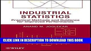 [PDF] Industrial Statistics: Practical Methods and Guidance for Improved Performance Full Online