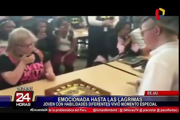 EEUU: joven con habilidades diferentes vivió momento especial