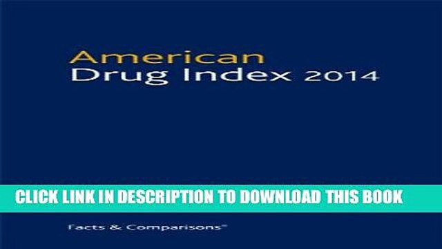 [PDF] American Drug Index 2014 Popular Colection