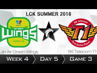 《LOL》2016 LCK 夏季賽 國語 W4D5 Jin Air vs SKT T1 Game 3