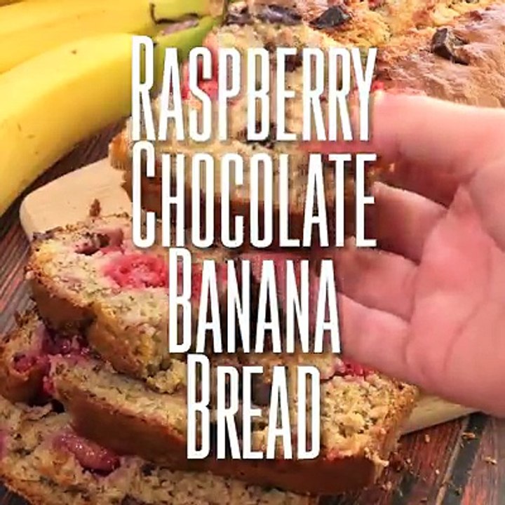 RaspBerry Dark Chocolate Banana bread its is delicious