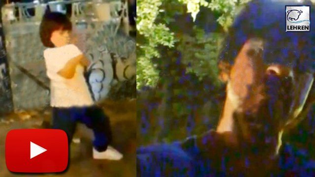 (Video) Shahrukh Khan AbRam Party On The Streets