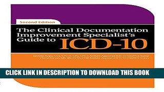 New Book The Clinical Documentation Improvement Specialist s Guide to ICD-10, Second Edition