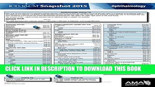 New Book ICD-10-CM 2015 Snapshot Card - Ophthalmology