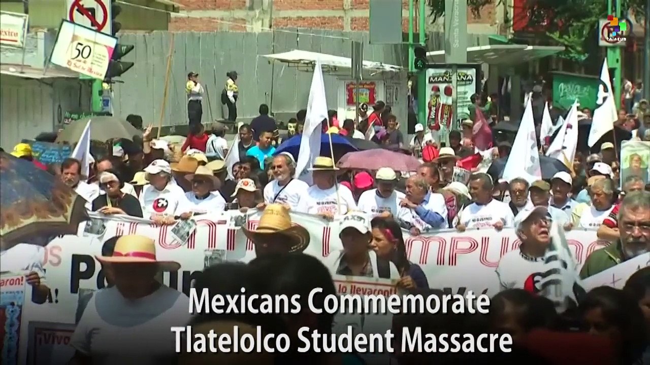 Mexicans Commemorate Tlatelolco Student Massacre