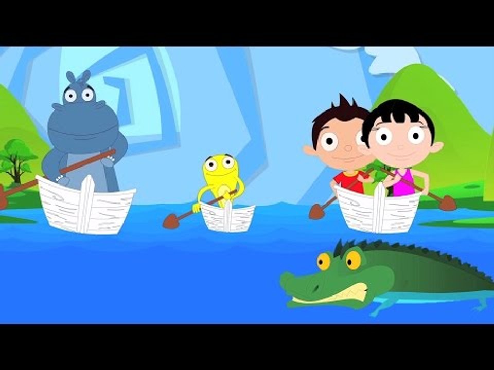 fila de la fila su barco | niños rimas canciones | poemas para niños y preescolares