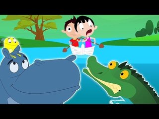 fila de la fila su barco | niños rima compilación | vídeos para bebés | Row Row Row Your Boat |