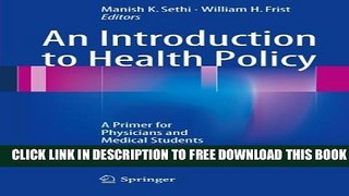 Collection Book An Introduction to Health Policy: A Primer for Physicians and Medical Students