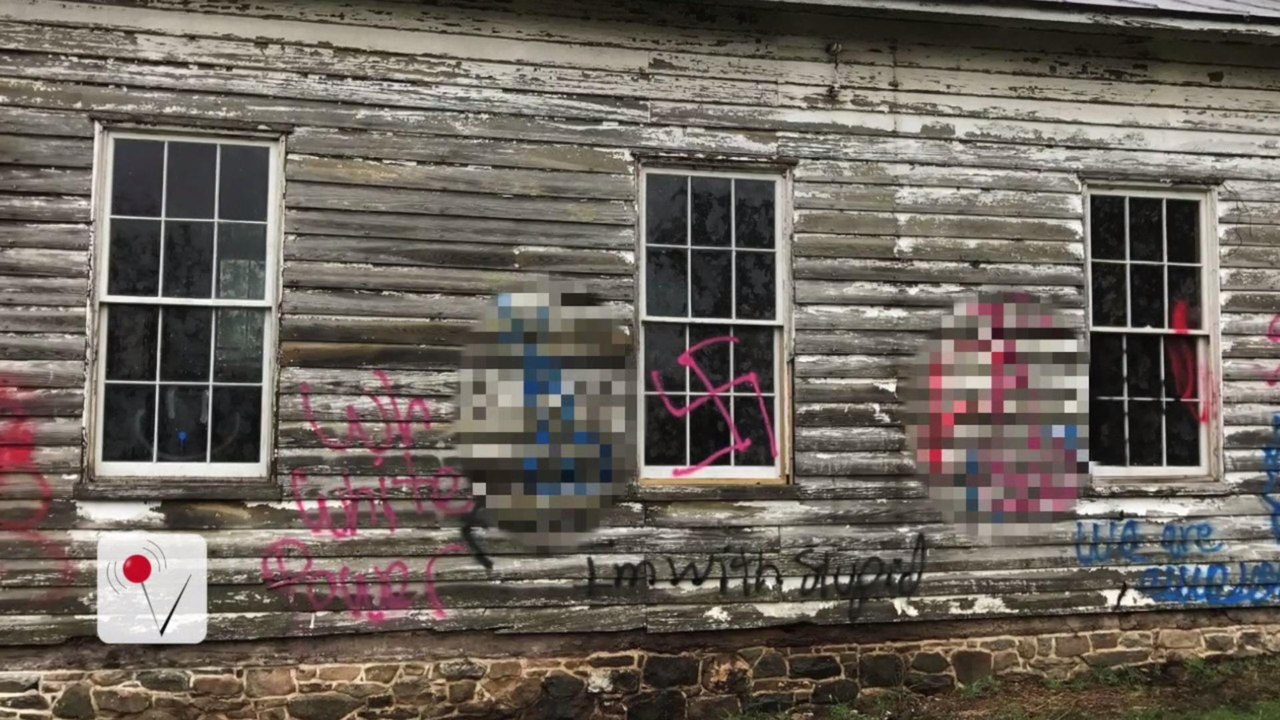 Historic Black School Vandalized with Racist Graffiti