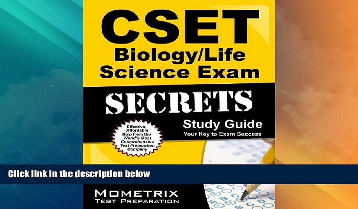 Big Deals  CSET Biology/Life Science Exam Secrets Study Guide: CSET Test Review for the California