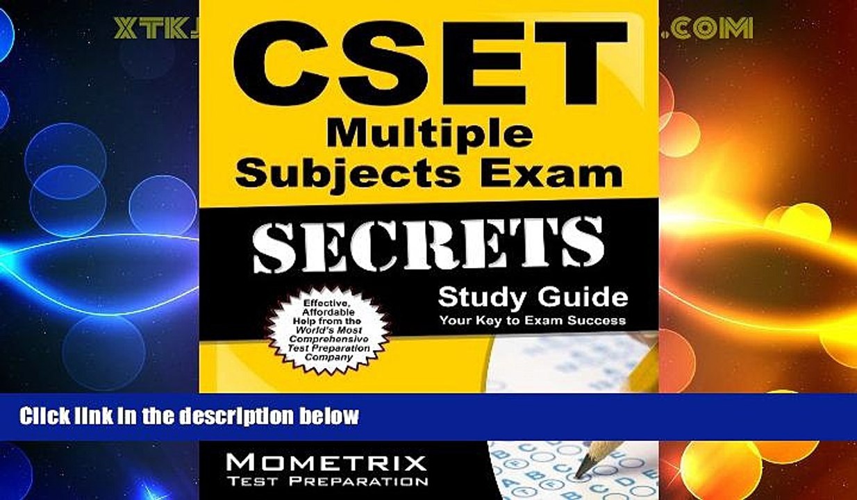 Big Deals  CSET Multiple Subjects Exam Secrets Study Guide: CSET Test Review for the California