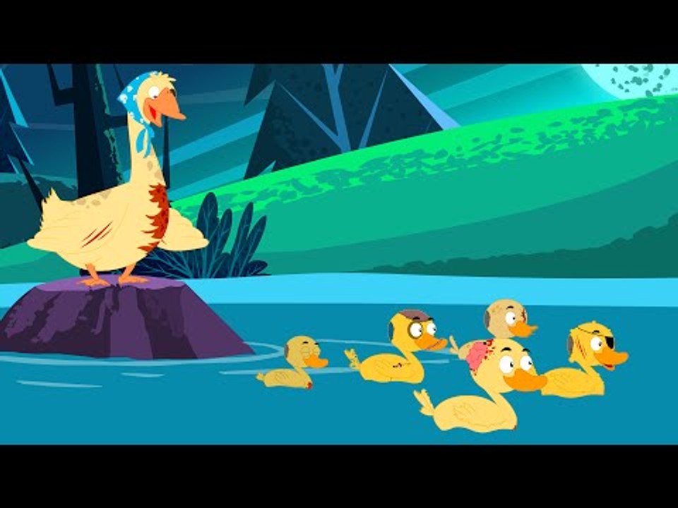 Five Little Ducks | Scary Nursery Rhyme And Songs for Kids