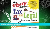 FAVORITE BOOK  The eBay Seller s Tax and Legal Answer Book: Everything You Need to Know to Keep