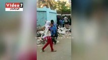 أكوام القمامة تحاصر مدرسة 6 أكتوبر فى البراجيل بالجيزة