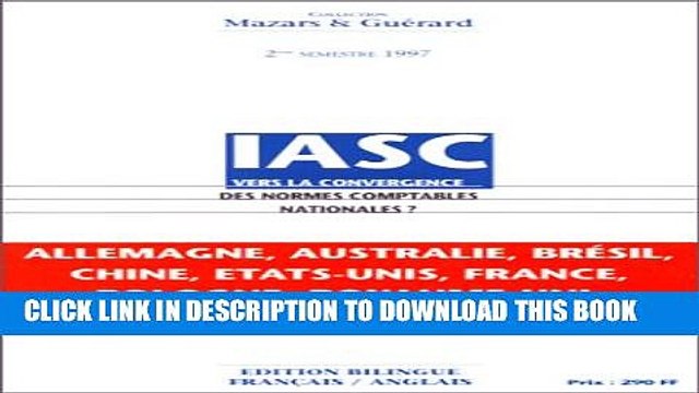 [PDF] IASC: Vers la convergence des normes comptables nationales ? = IASC, toward convergence of