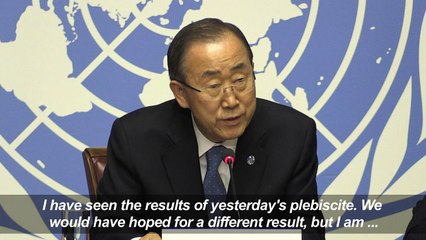 Ban sends UN Colombia envoy to Havana after peace deal rejected