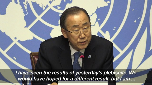 Ban sends UN Colombia envoy to Havana after peace deal rejected