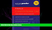 FULL ONLINE  Kaplan PMBR FINALS: Constitutional Law: Core Concepts and Key Questions