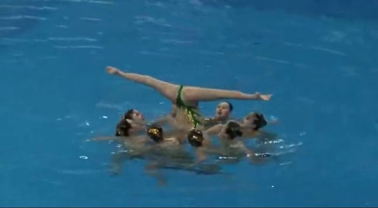 North Korean Girls Synchronized Swimming at the Olympic