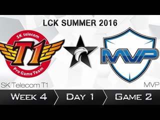 《LOL》2016 LCK 夏季賽 國語 W4D1  SKT T1 vs MVP Game 2