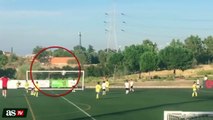 Cristiano Ronaldo turns ball boy while watching his son play