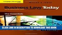 [PDF] Cengage Advantage Books: Business Law Today: The Essentials Popular Colection