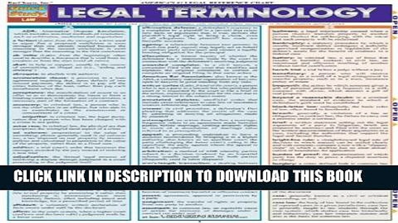 [PDF] Legal Terminology (Quickstudy: Law) Full Colection