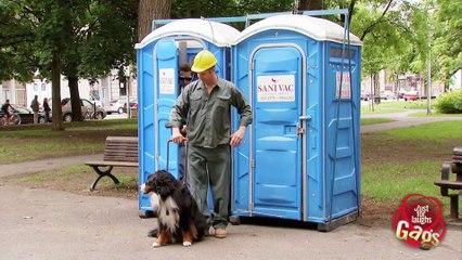 Blind Man Falls Off Toilet