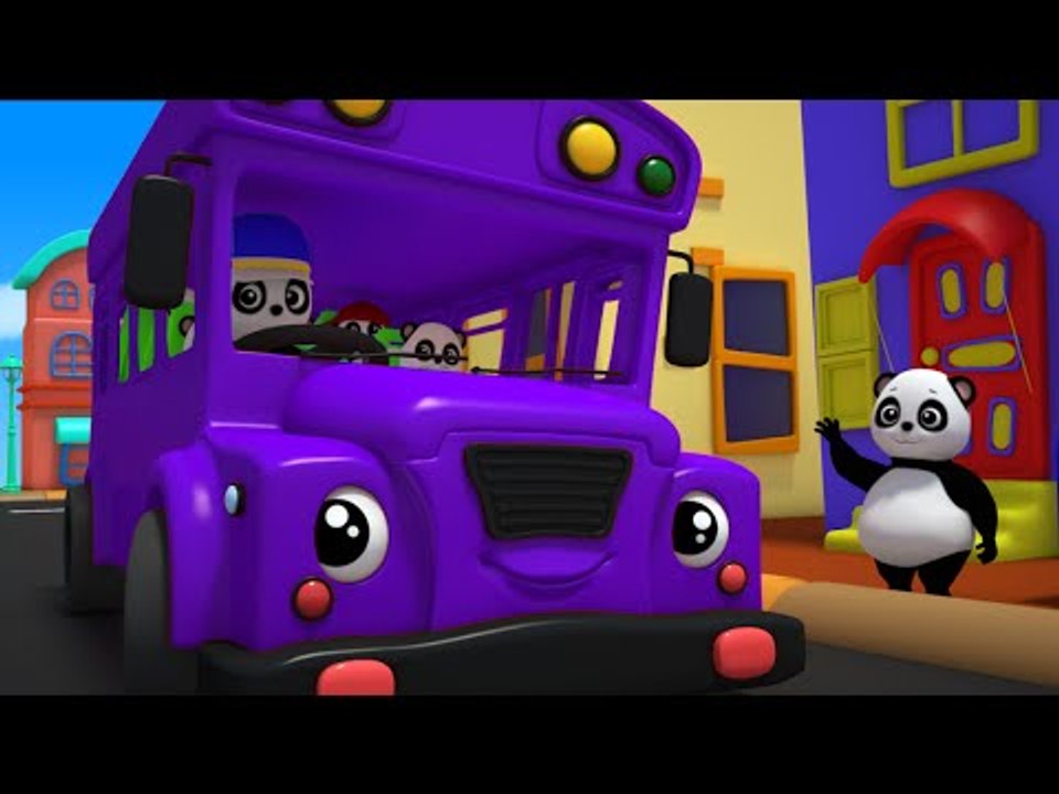 bao panda wheels on the bus nursery rhyme childrens rhymes kids