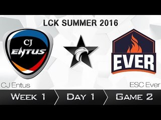 《LOL》2016 LCK 夏季賽 國語 W1D1 CJ vs Ever Game 2