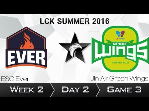 《LOL》2016 LCK 夏季賽 國語 W2D2 Ever vs Jin Air Game 3