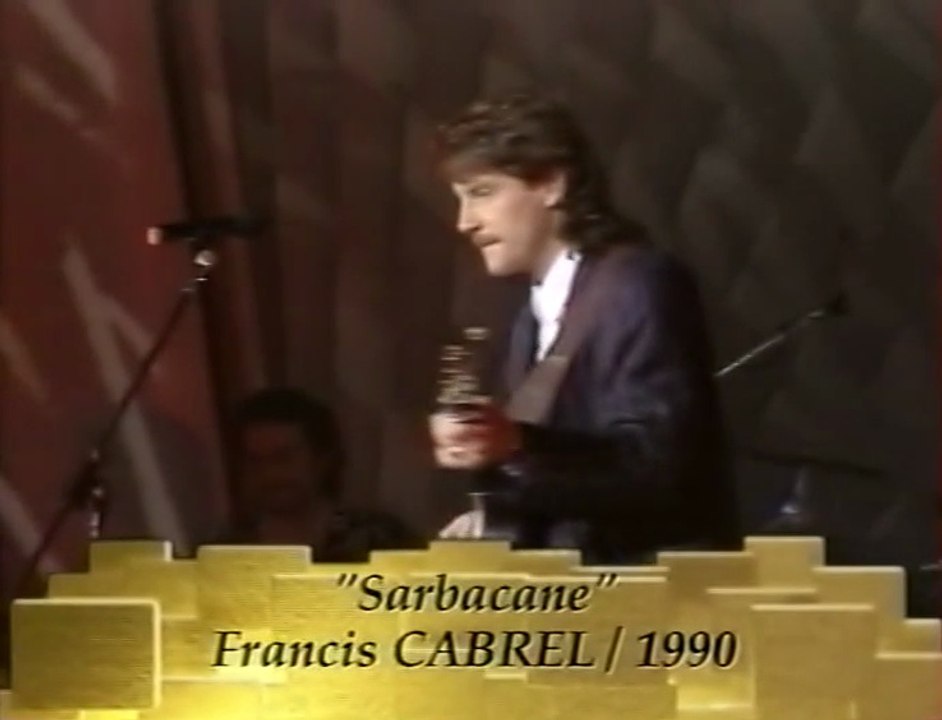 1990/02/03 Cabrel : Sarbacane (5èmes Victoires de la Musique)