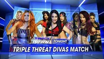 WWE SmackDown - Brie Bella Vs Becky Lynch Vs Sasha Banks Full Match en Español