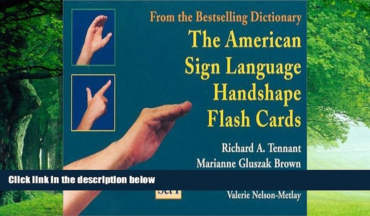Big Deals  The American Sign Language Handshape Flash Cards Set I  Best Seller Books Best Seller