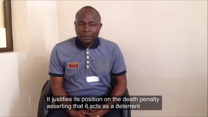 "We can not prove that the death penalty acts as a deterrent against terrorism"