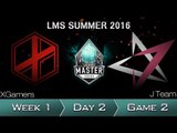 《LOL》2016 LMS 夏季賽 粵語 W1D2 JT vs XG Game 2